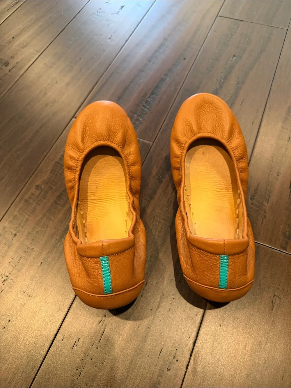 Tieks Leather Ballet Flats in Chestnut size 8 barely used